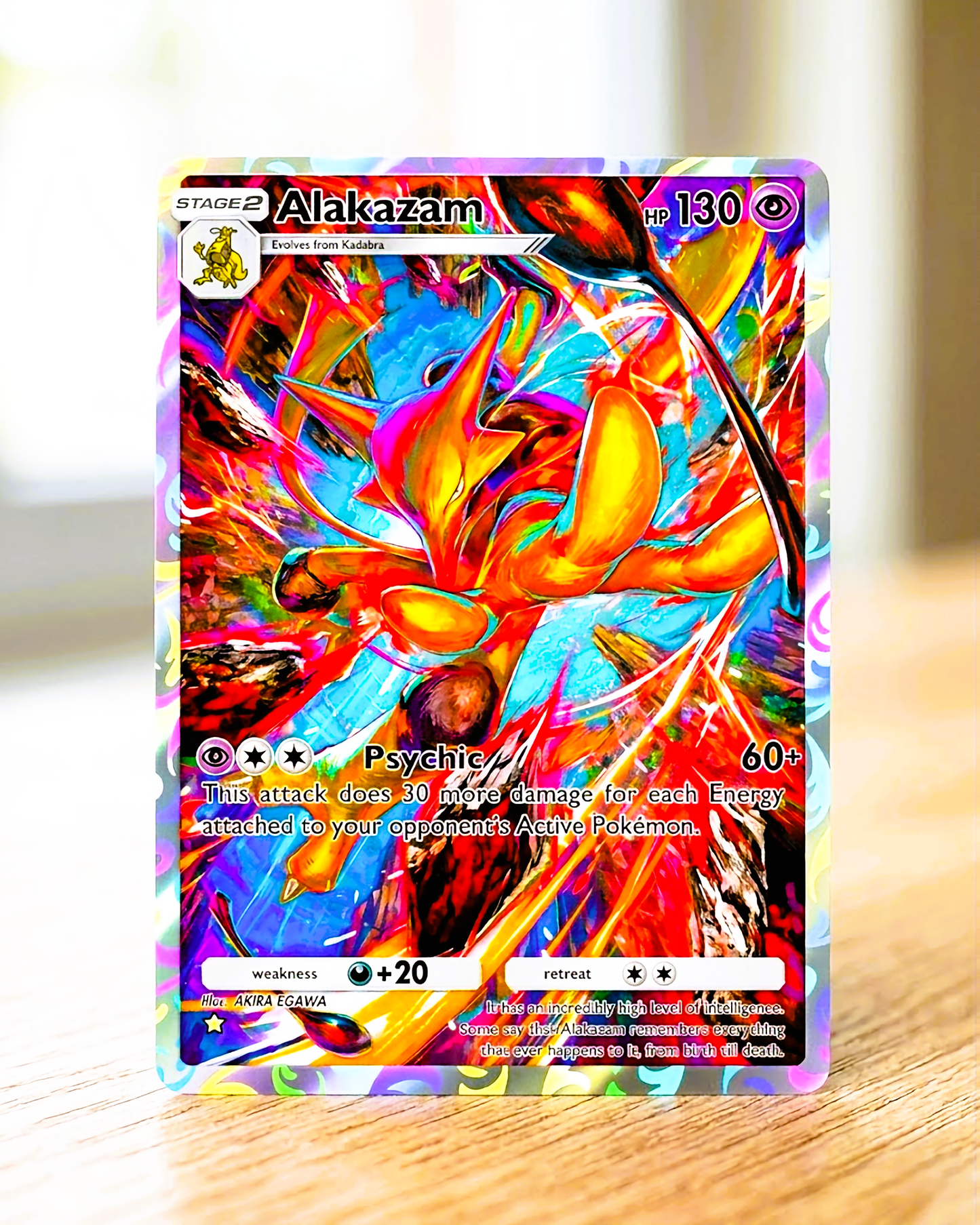 TCG Pocket Physical Custom Card | Alakazam A1-236 – Genetic Apex
