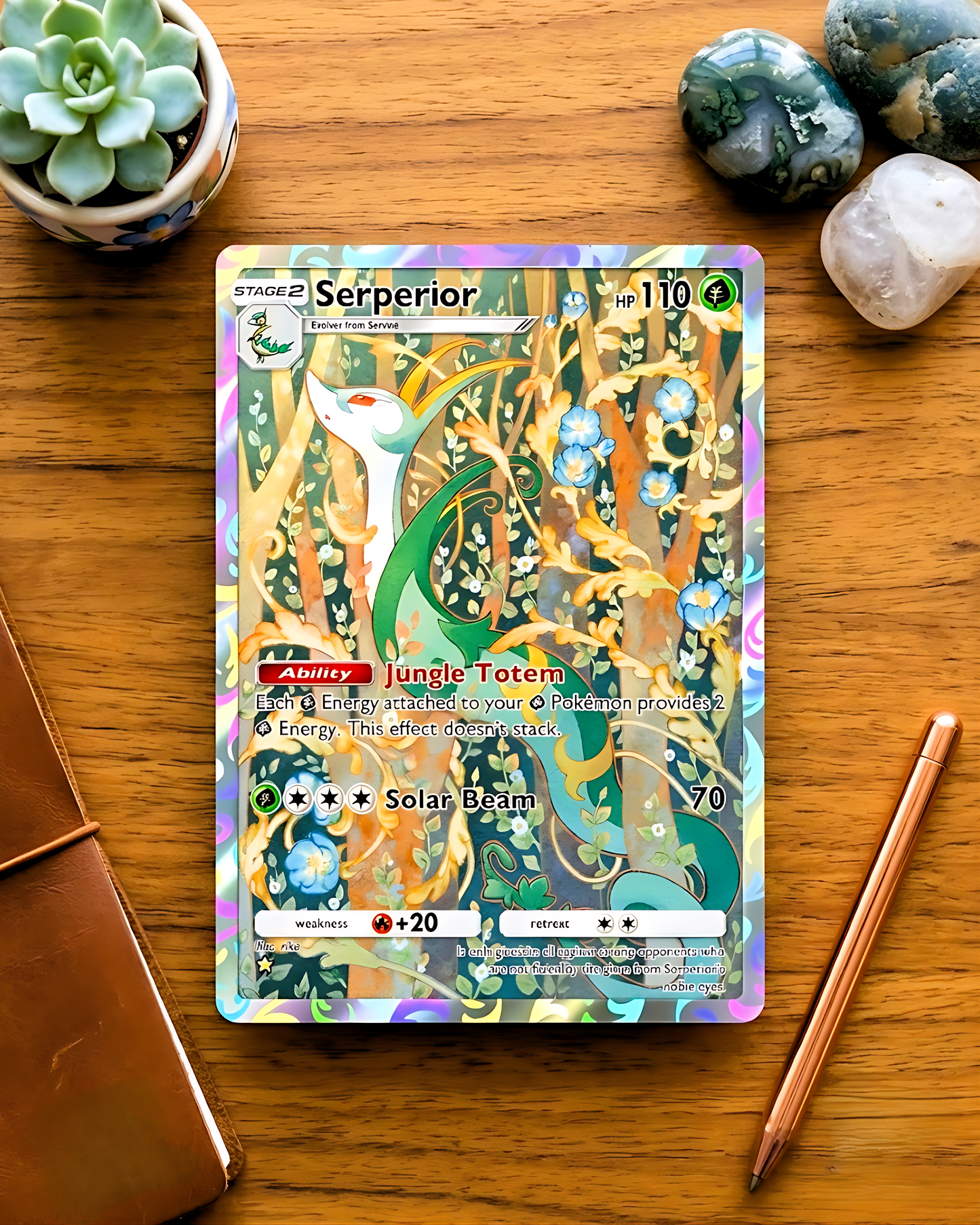 TCG Physische Custom-Karte im Taschenformat | Serperior A1a-070 – Mythical Island