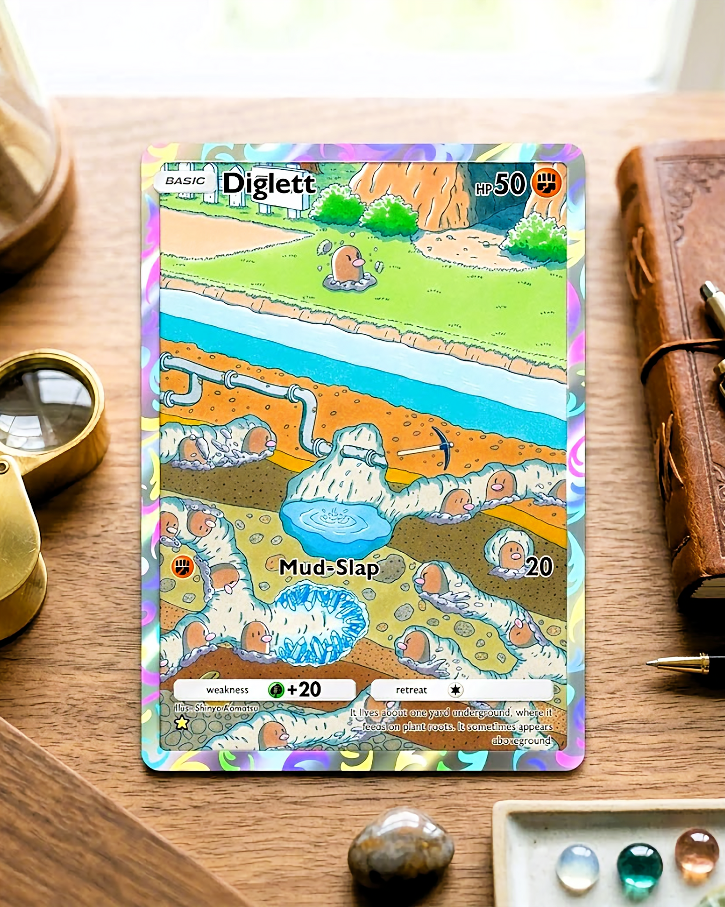 Carte personnalisée physique TCG Pocket | Taupiqueur A1-238 – Sommet Génétique