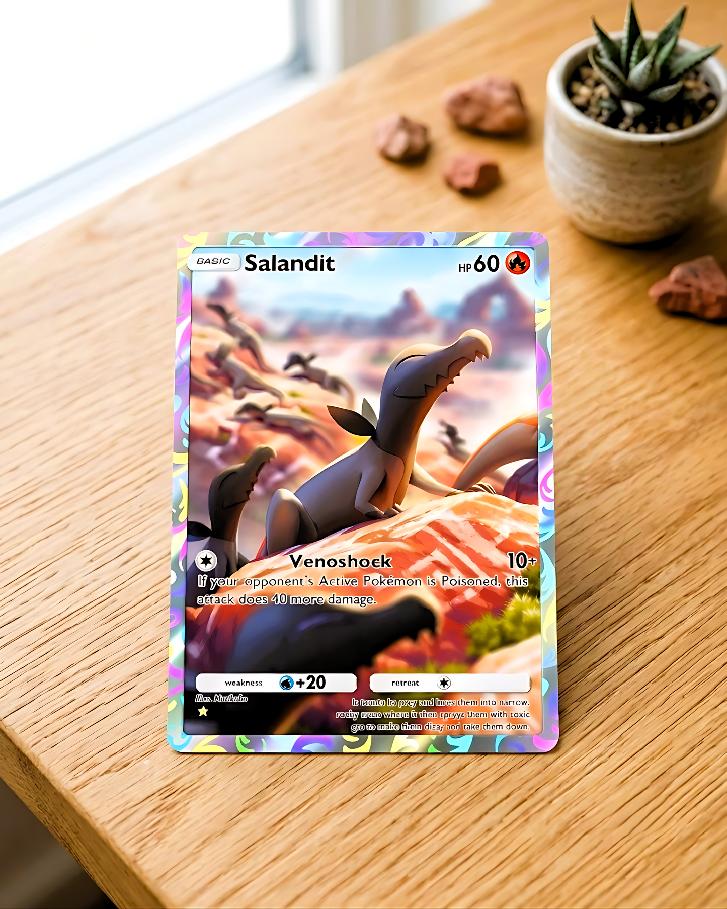 TCG Pocket Physical Custom Card | Salandit A1a-071 – Mythical Island