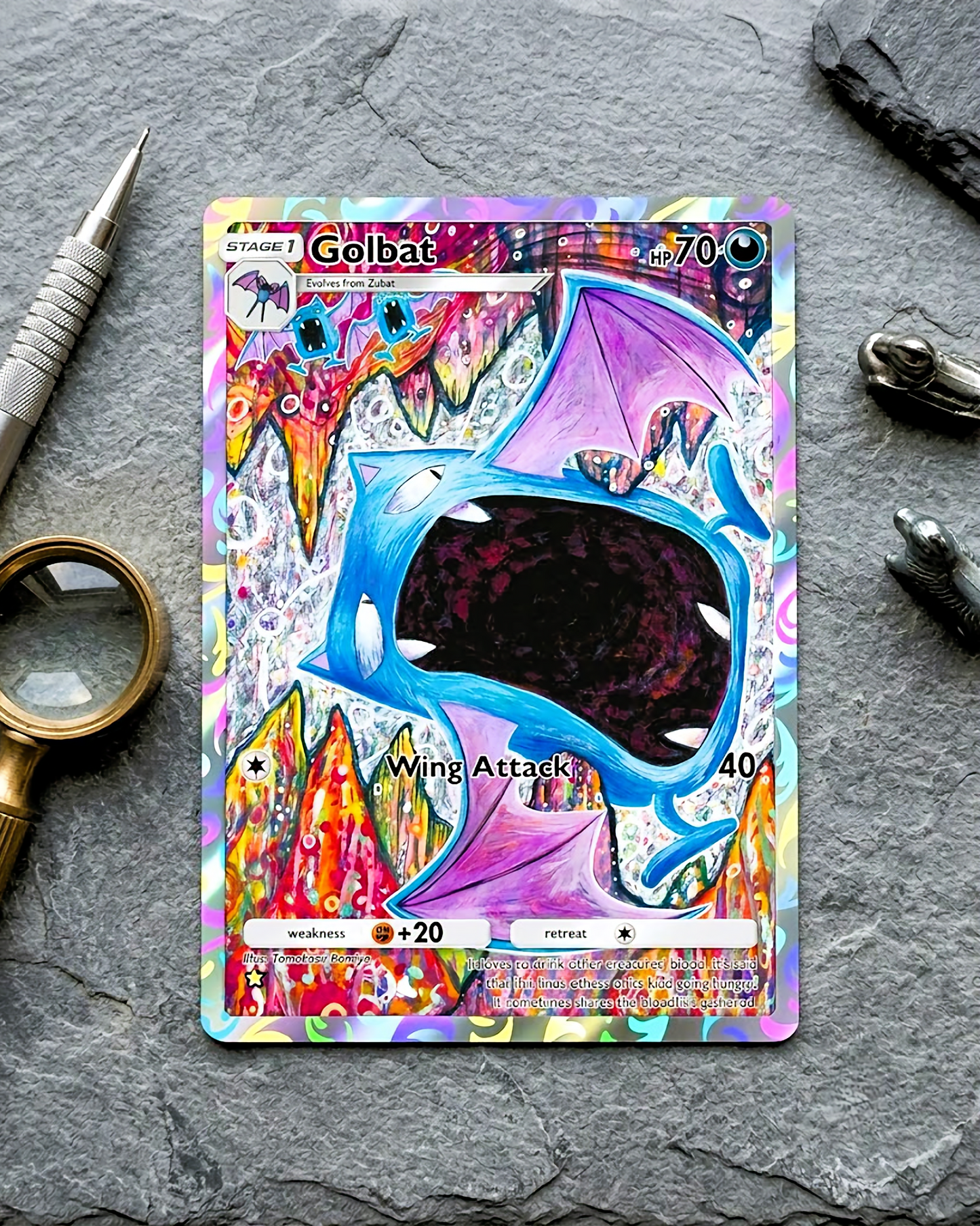 Carte personnalisée physique TCG Pocket | Golbat A1-242 – Sommet Génétique