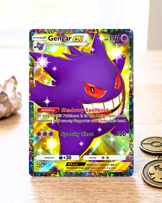 TCG Pocket Physical Custom Card | Gengar EX Full Art A1-261 – Genetic Apex