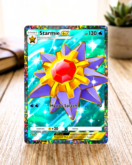 TCG Pocket Physical Custom Card | Starmie EX Full Art A1-257 – Genetic Apex