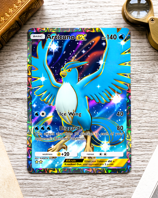 TCG Pocket Physical Custom Card | Articuno EX Full Art A1-258 – Genetic Apex