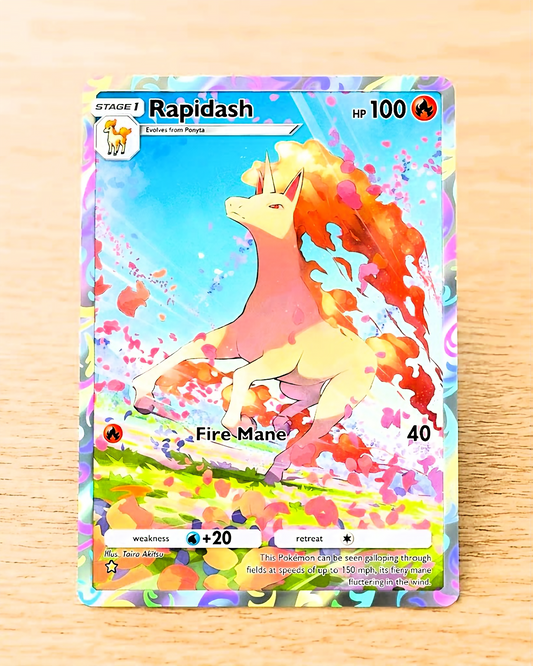 TCG Carte personnalisée physique de poche | Rapidash A1-231 – Sommet Génétique