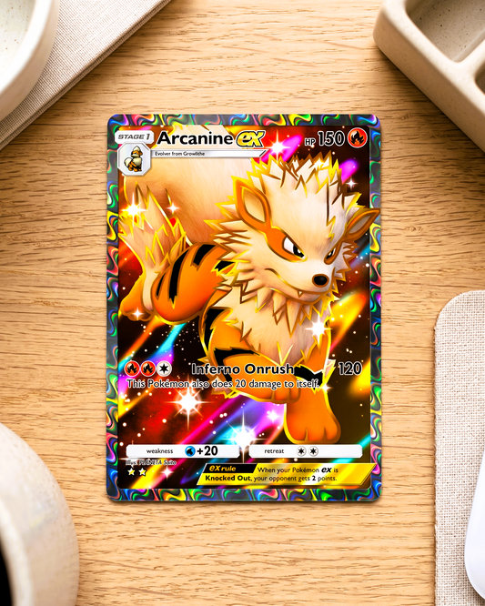 TCG Pocket Physical Custom Card | Arcanine EX Full Art A1-254 – Genetic Apex
