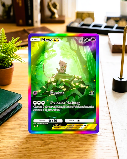 TCG Pocket Physical Custom Card | Rainbow Mew EX A1a-083 – Mythical Island
