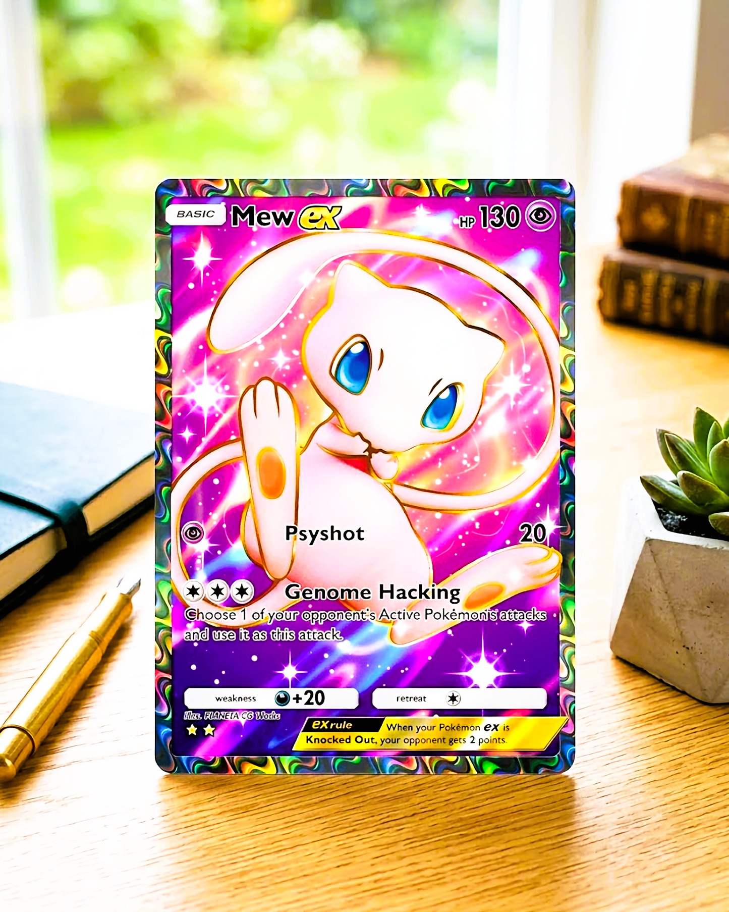 Carte personnalisée TCG Pocket physique | Mew EX Full Art A1a-077 – Île Mythique