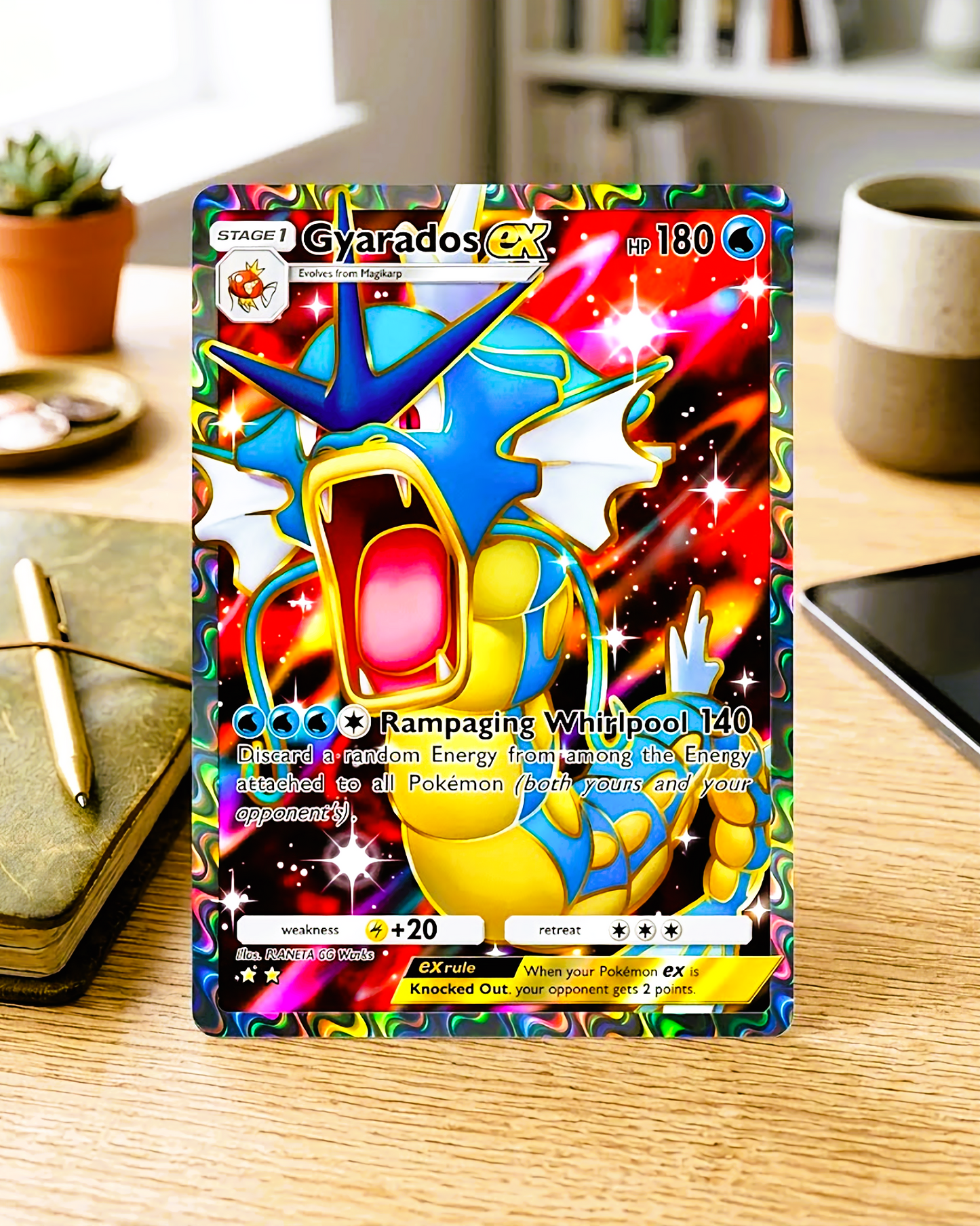 TCG Pocket Physische Custom Card | Garados EX Full Art A1a-076 – Mythical Island