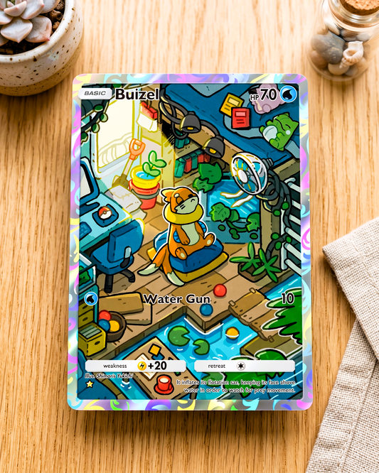 TCG Pocket Physical Custom Card | Buizel A2b-074 – A2b-Shining Revelry
