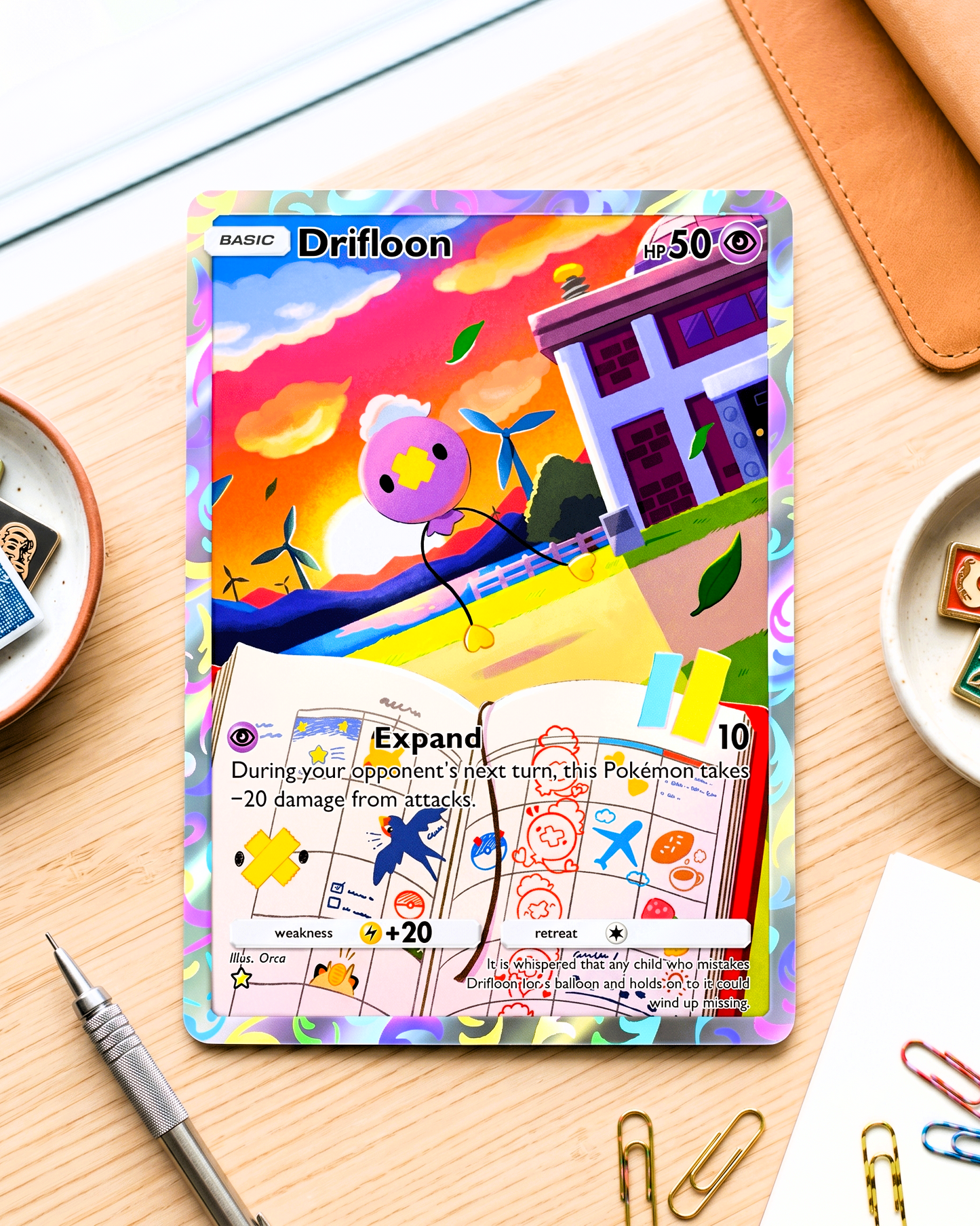 TCG Pocket Physical Custom Card | Drifloon A2-165 – Space-Time Smackdown