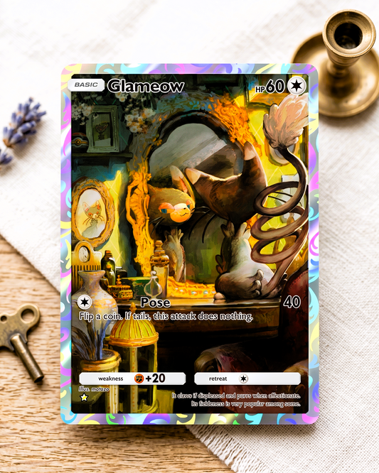 TCG Pocket Physical Custom Card | Glameow A2-178 – Space-Time Smackdown