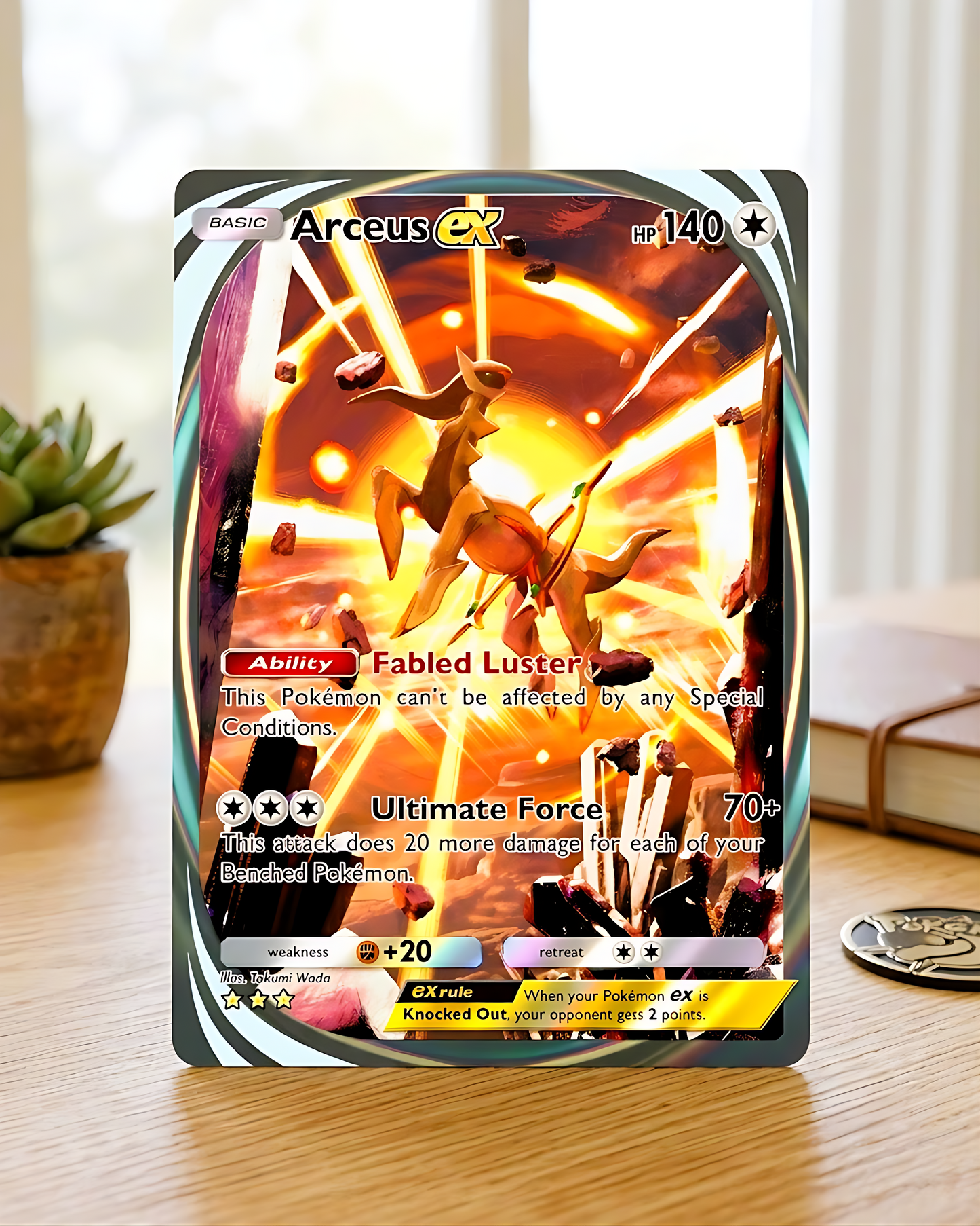 TCG Pocket Physical Custom Card | Arceus EX Immersive  A2a-095 – A2a-Triumphant Light