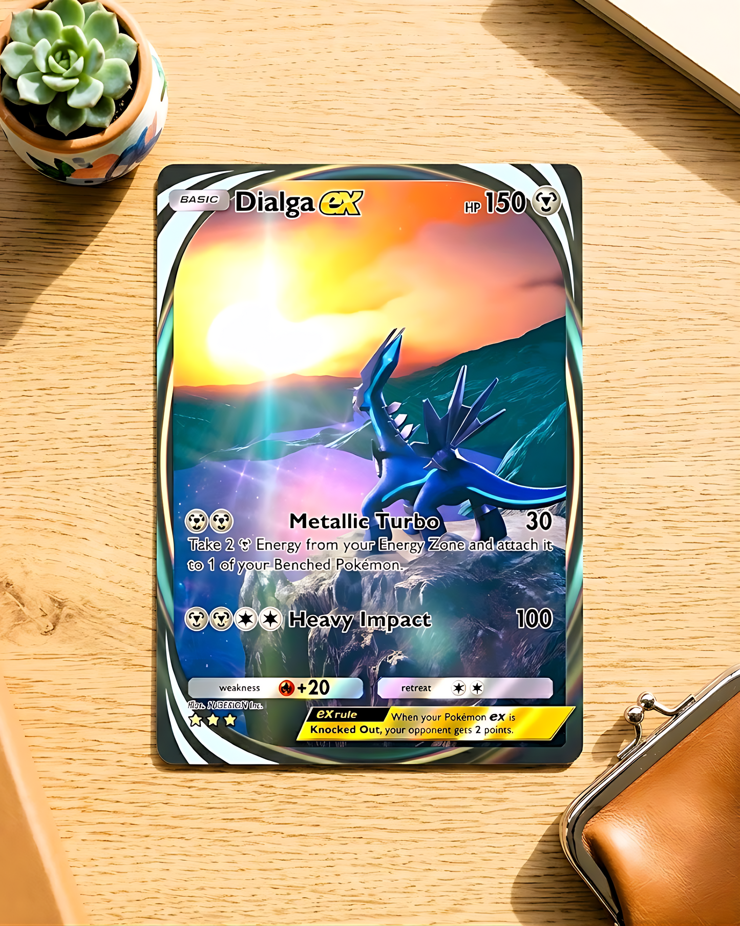 TCG Pocket Physical Custom Card | Dialga EX Immersive A2-205 – Space-Time Smackdown