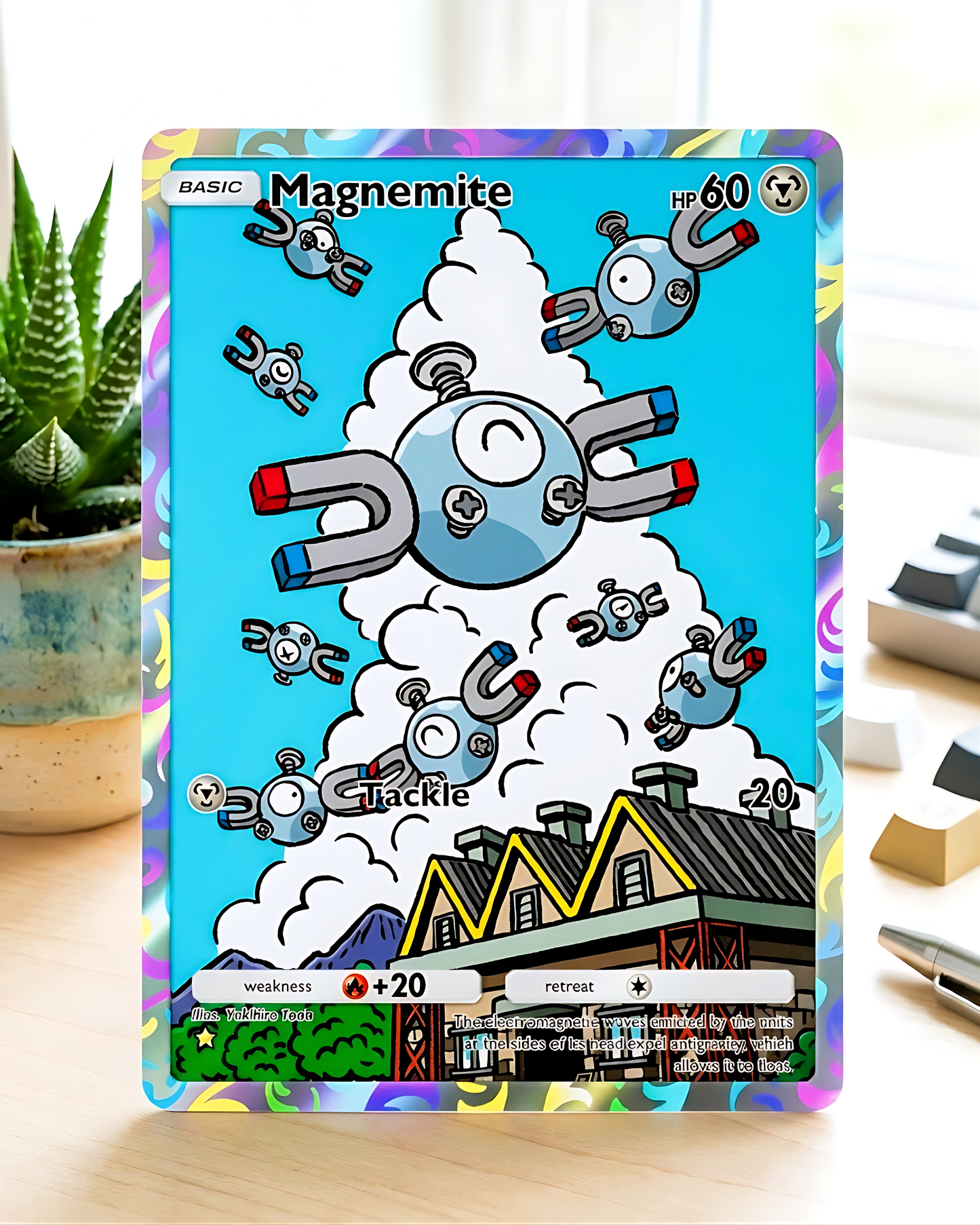 TCG Pocket Physical Custom Card | Magnemite A2a-080 – A2a-Triumphant Light