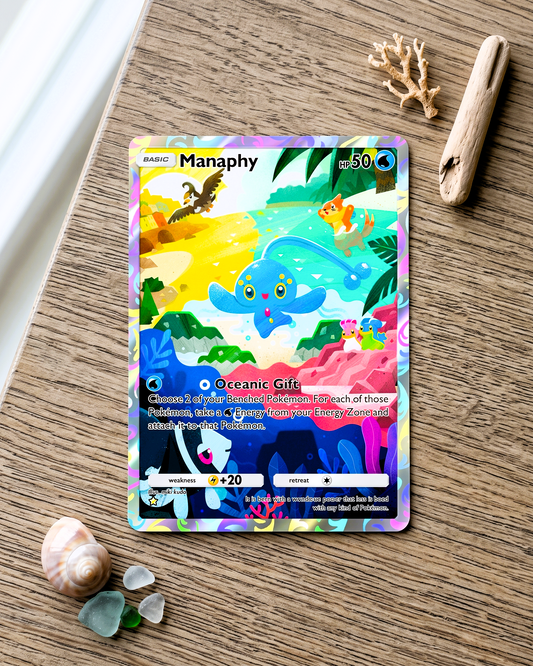 TCG Pocket Physical Custom Card | Manaphy A2-162 – Space-Time Smackdown