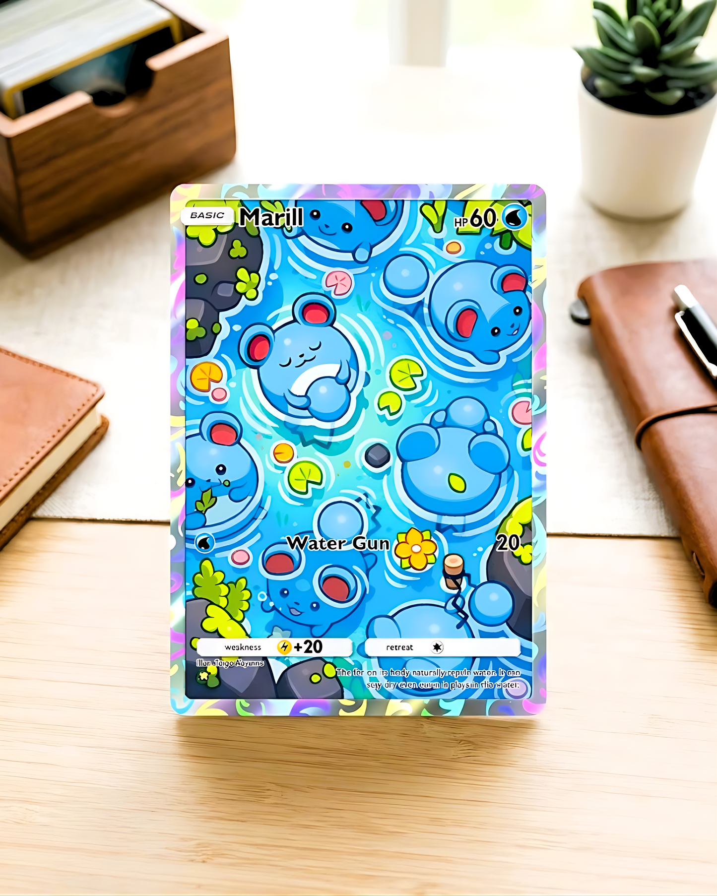 TCG Pocket Physical Custom Card | Marill A2a-077 – A2a-Triumphant Light