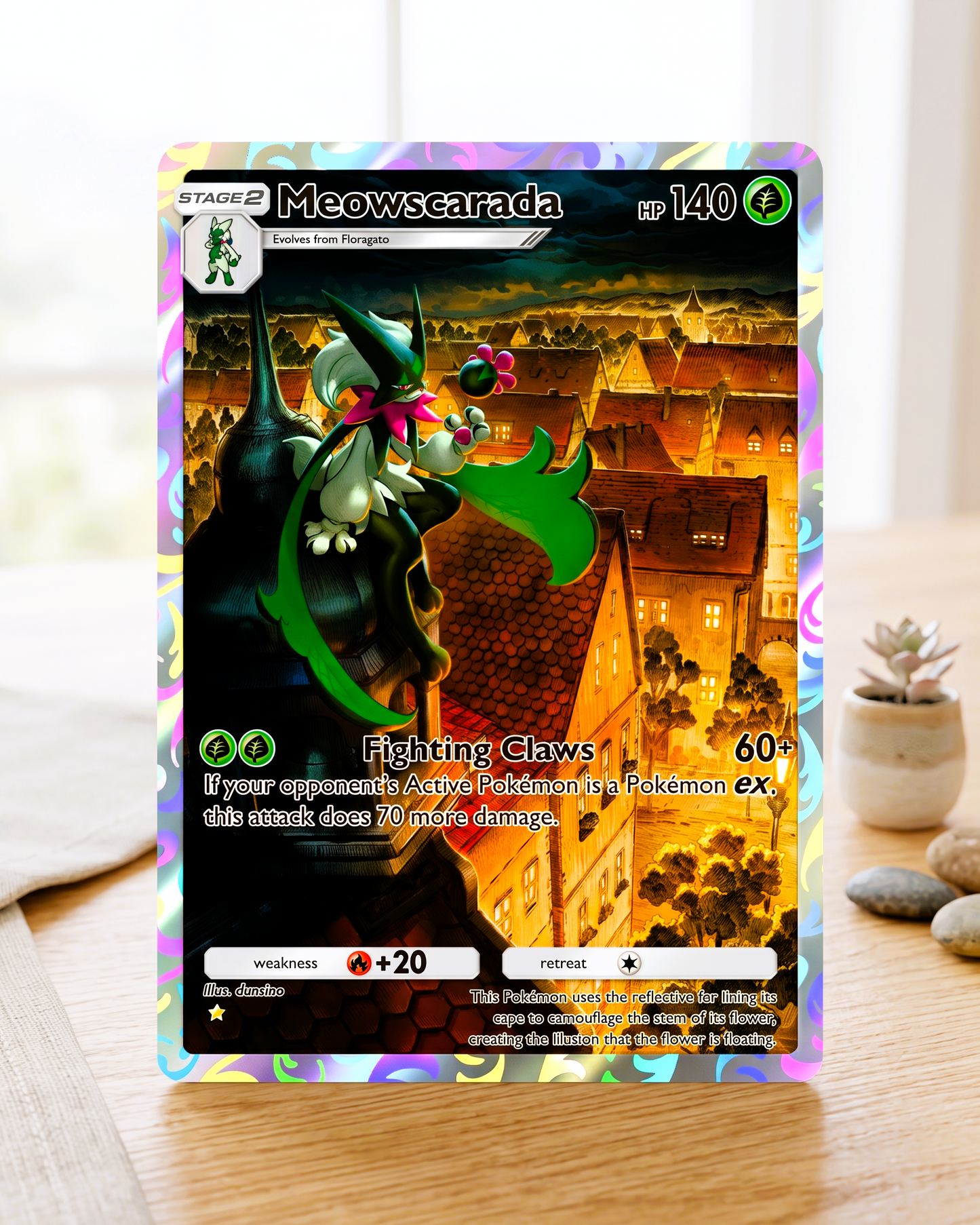 TCG Pocket Physical Custom Card | Meowscarada A2b-073 – A2b-Shining Revelry