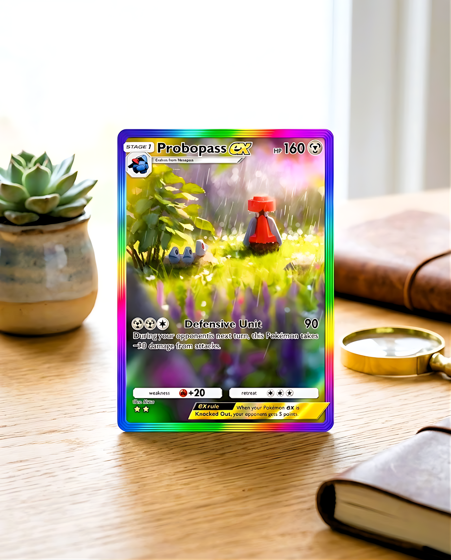 TCG Pocket Physical Custom Card | Probopass EX Rainbow A2a-094 – A2a-Triumphant Light