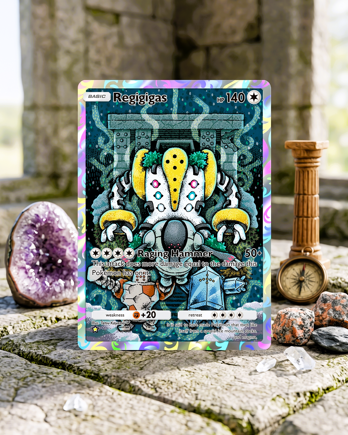 TCG Pocket Physical Custom Card | Regigigas A2-179 – Space-Time Smackdown