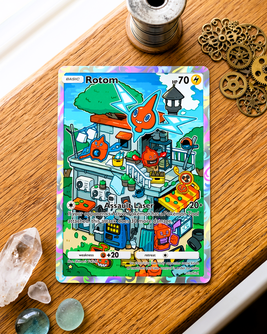 TCG Pocket Physical Custom Card | Rotom A2-164 – Space-Time Smackdown