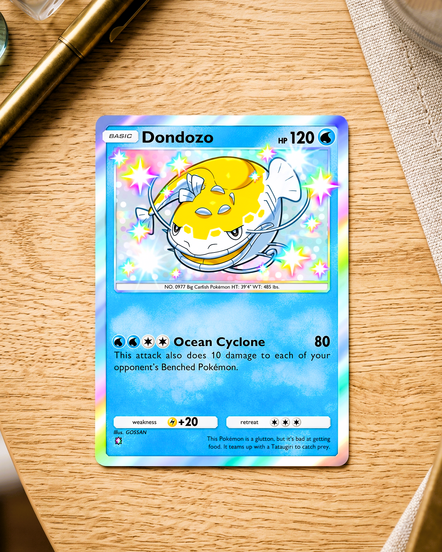 TCG Pocket Physical Custom Card | Dondozo Shiny A2b-102 – A2b-Shining Revelry
