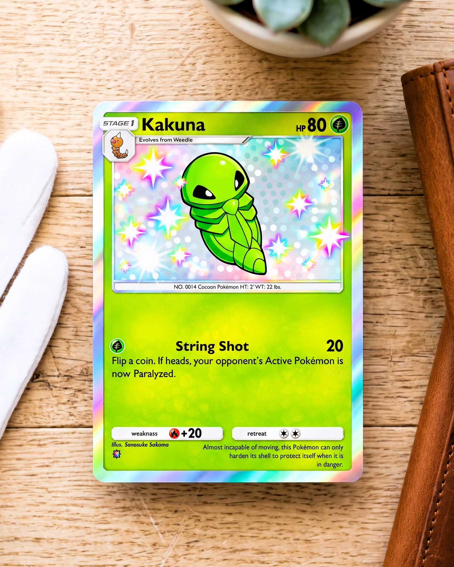 TCG Pocket Physical Custom Card | Kakuna Shiny A2b-098 – A2b-Shining Revelry
