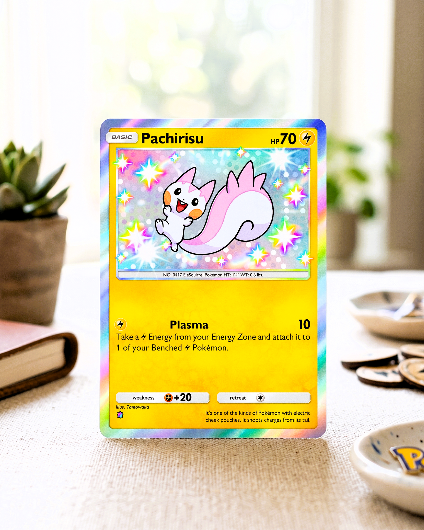 TCG Pocket Physical Custom Card | Pachirisu Shiny A2b-103 – A2b-Shining Revelry