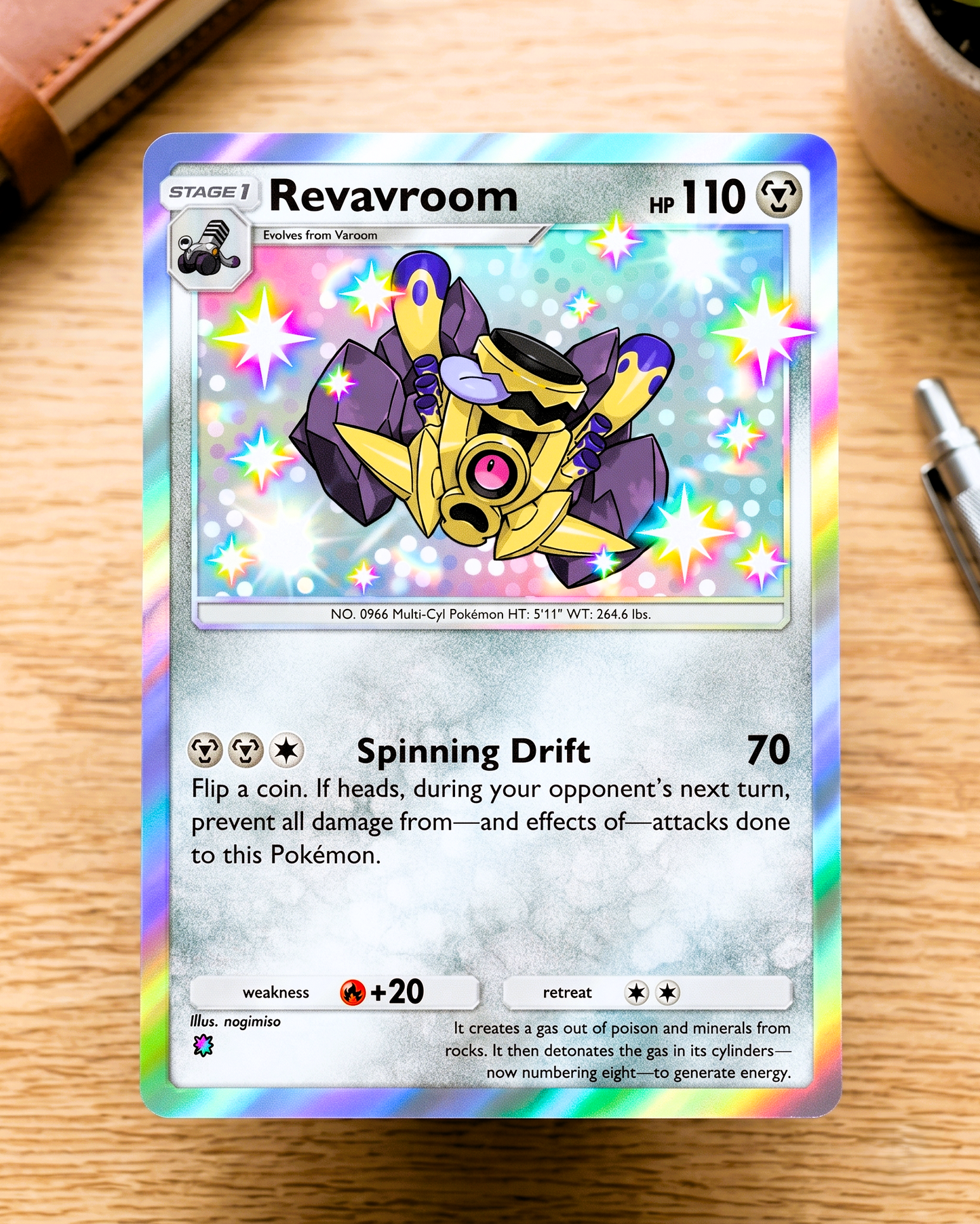 TCG Pocket Physical Custom Card | Revavaroom Shiny A2b-106 – A2b-Shining Revelry