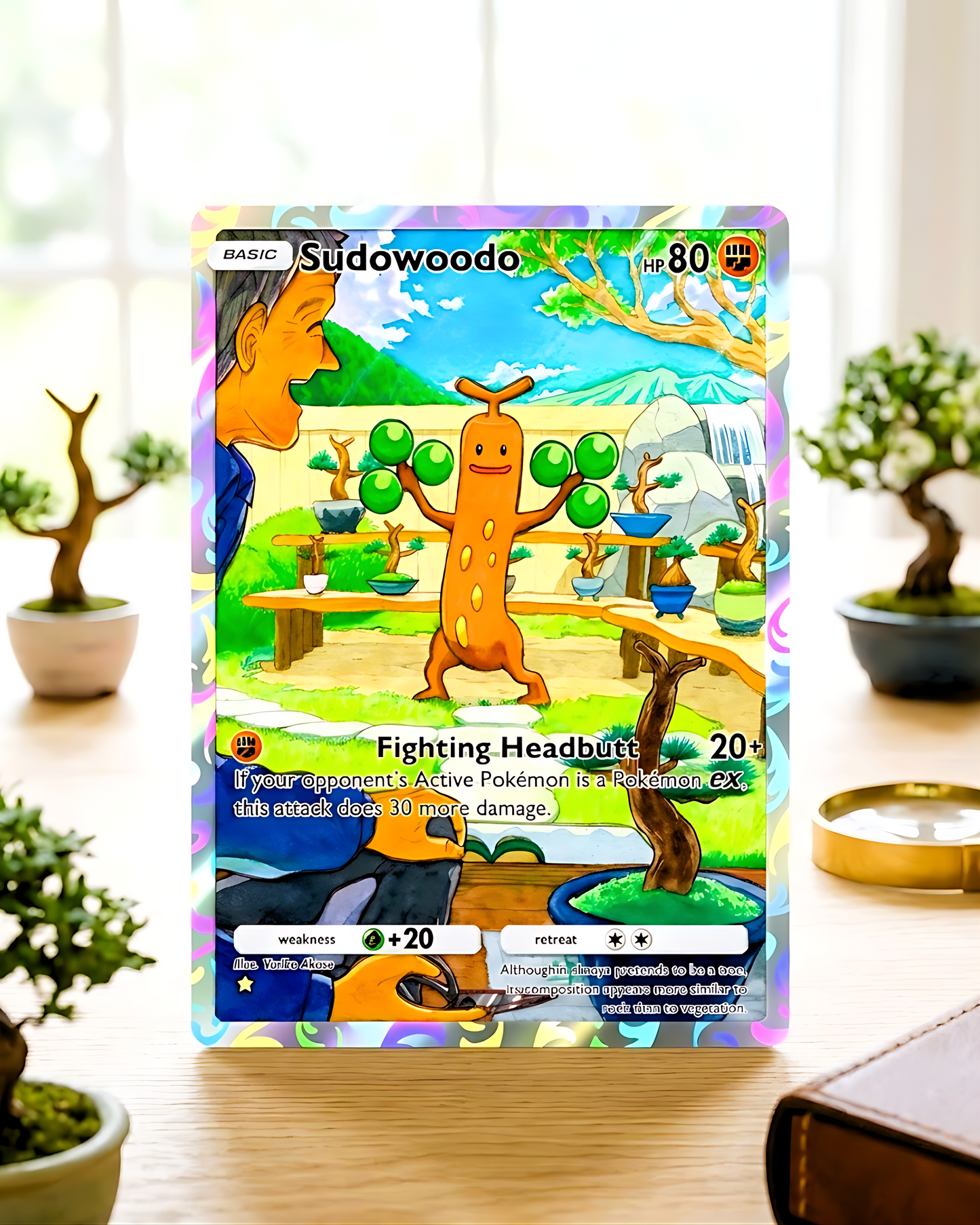 TCG Pocket Physical Custom Card | Sudowoodo A2a-079 – A2a-Triumphant Light