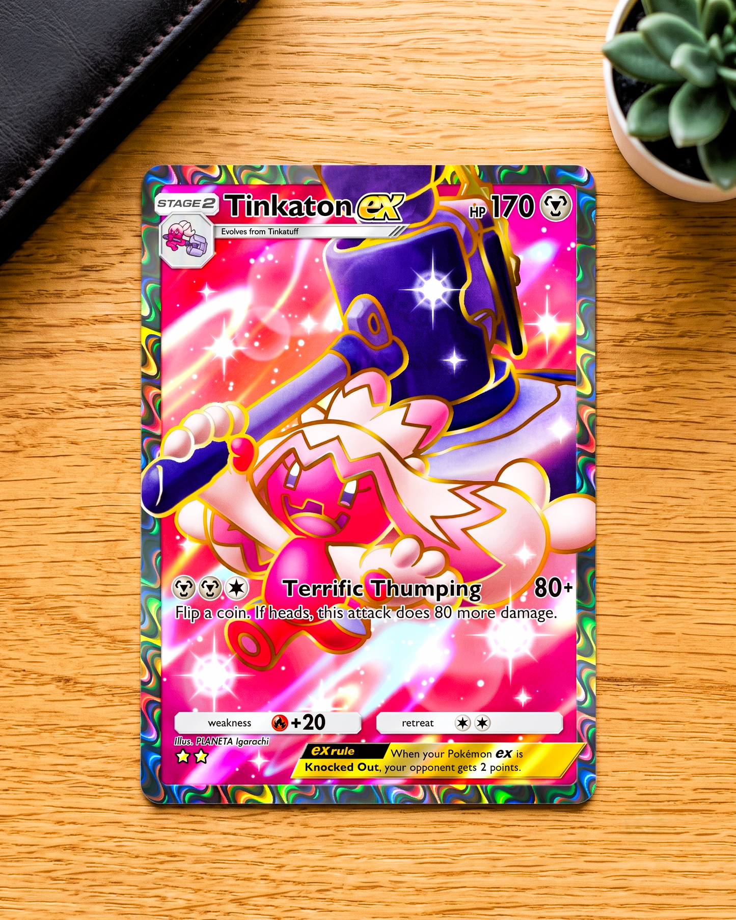 TCG Pocket Physical Custom Card | Tinkaton EX Full Art  A2b-086 – A2b-Shining Revelry