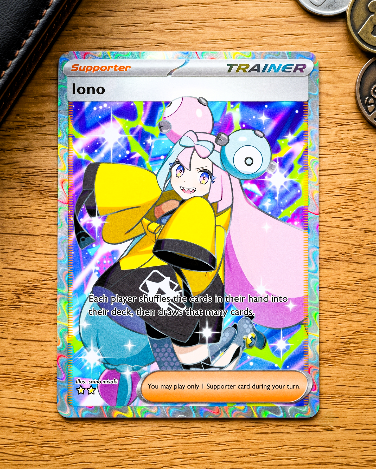TCG Pocket Physical Custom Card | Trainer Lono Full Art  A2b-088 – A2b-Shining Revelry