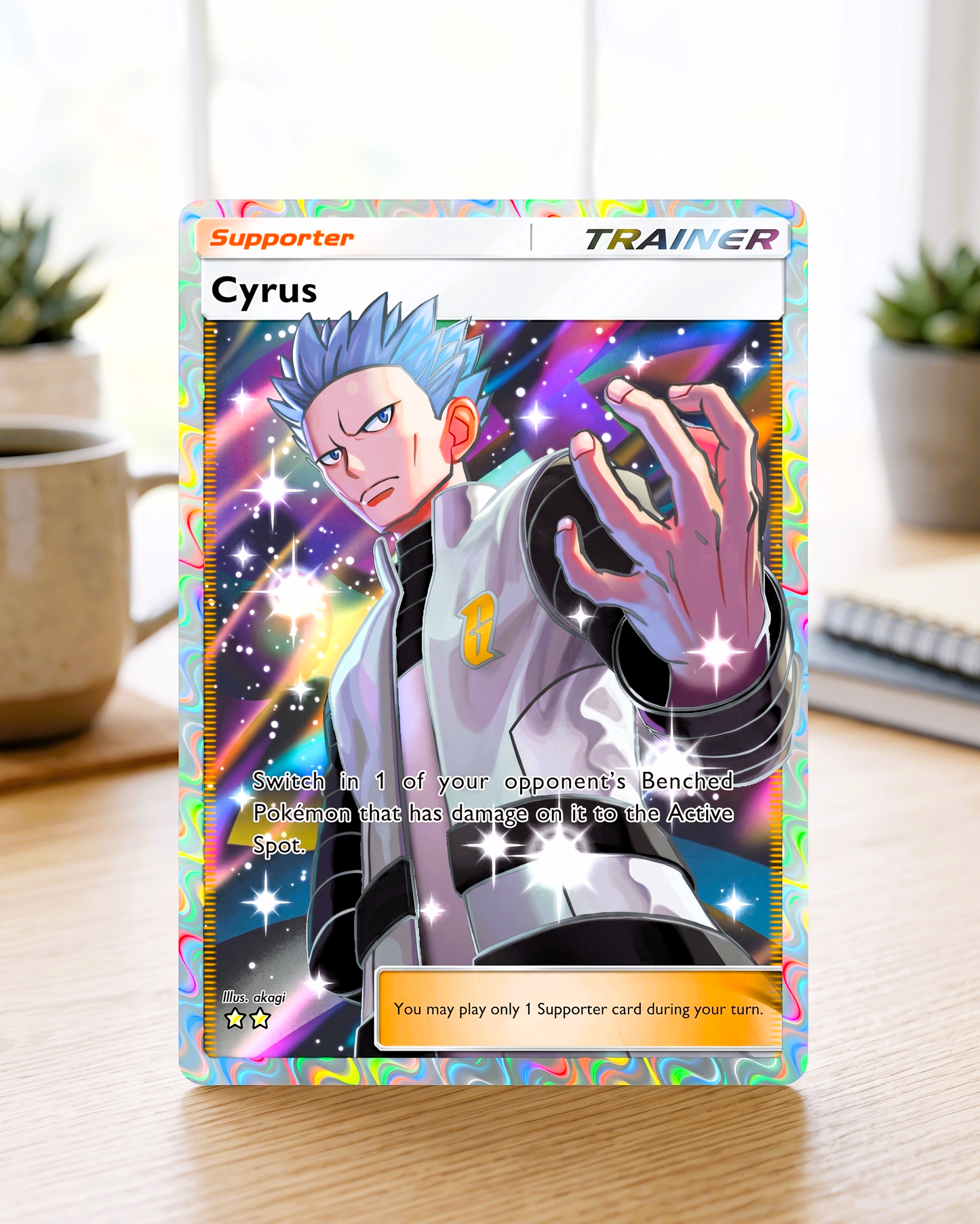 Carte personnalisée physique de poche TCG | Dresseur Hélio A2-190 – Duel Dimensionnel