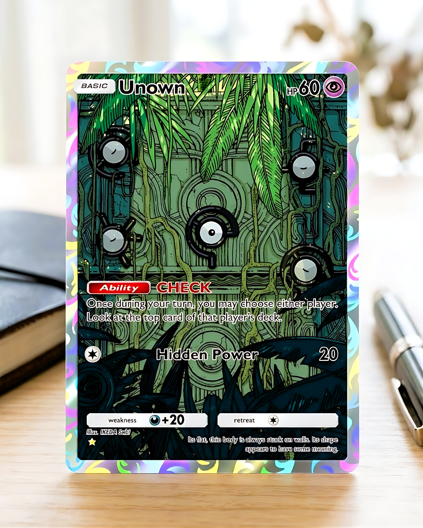 TCG Pocket Physical Custom Card | Unown A2a-078 – A2a-Triumphant Light