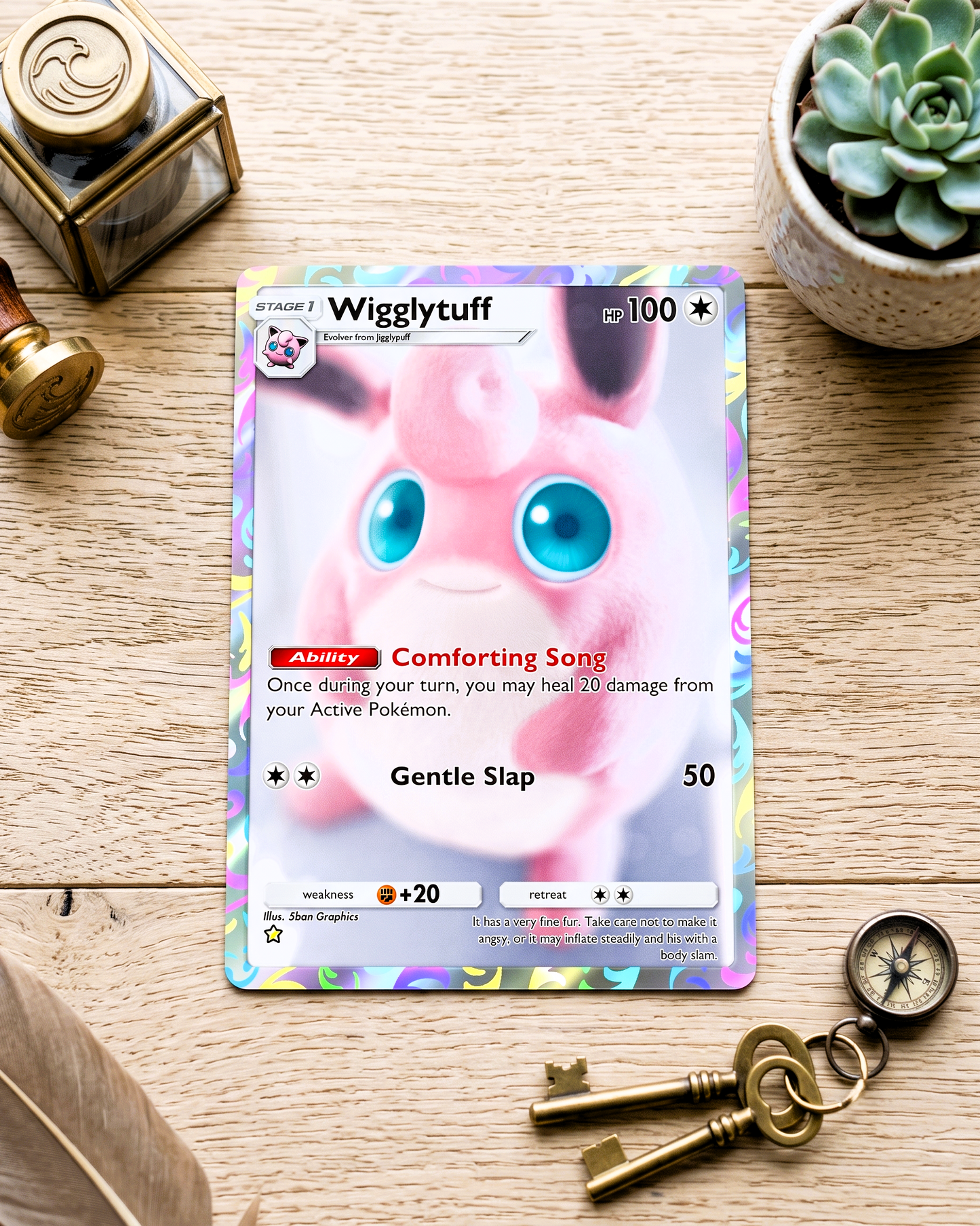 TCG Pocket Physical Custom Card | Wigglytuff A2b-078 – A2b-Shining Revelry