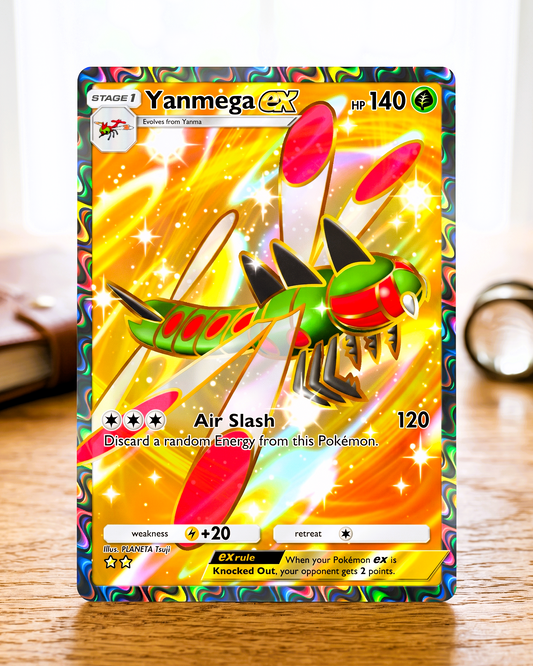 Carte personnalisée physique TCG Pocket | Yanmega EX A2-180 – Le Grand Choc Spatio-Temporel